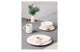 Сервиз чайно-столовый Decor de table Капля на 1 персону 4 предмета, рельеф, фарфор, белый