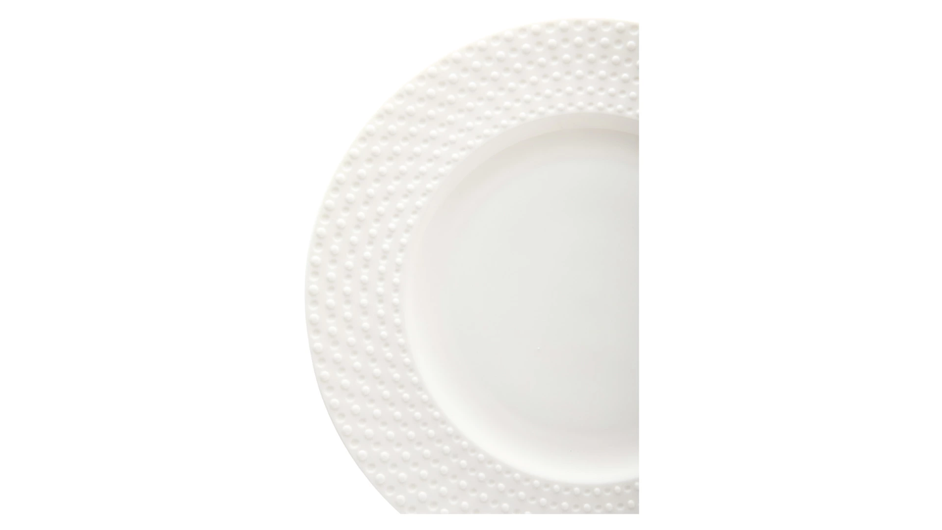 Сервиз чайно-столовый Decor de table Капля на 1 персону 4 предмета, рельеф, фарфор, белый