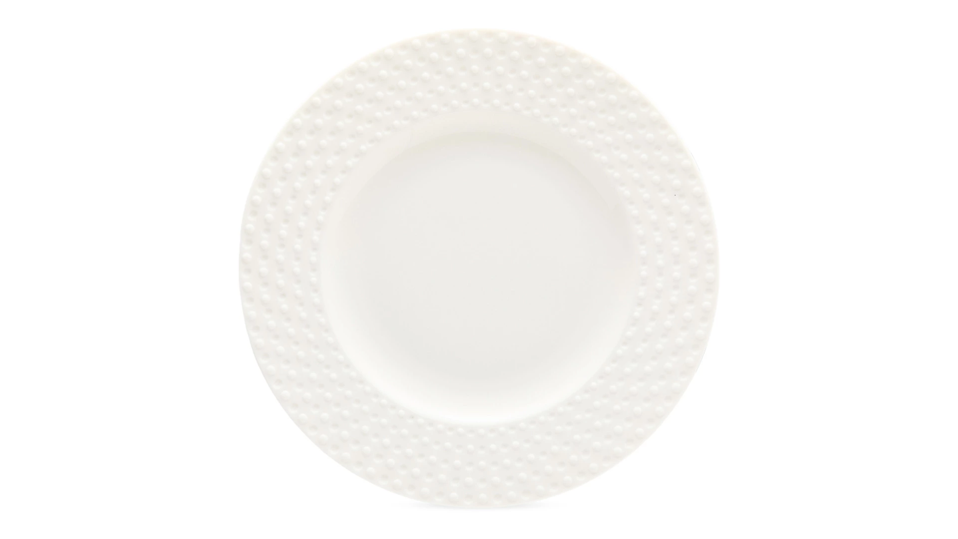Сервиз чайно-столовый Decor de table Капля на 1 персону 4 предмета, рельеф, фарфор, белый