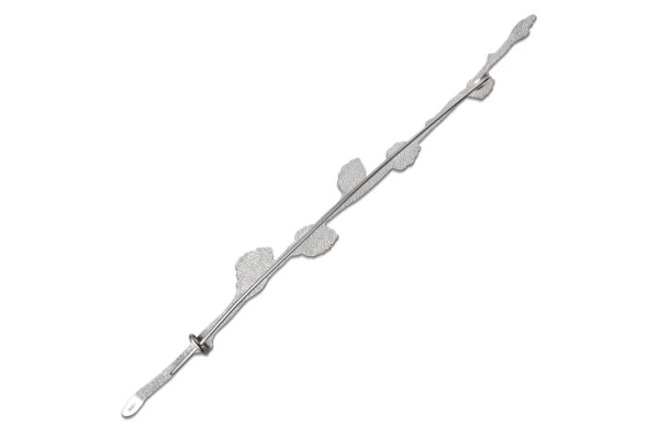 Брошь Русские самоцветы Верба 10,9 г, серебро 925