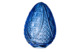 Декоративное изделие ГХЗ Яйцо 14,3х10,5 см, хрусталь, васильковое
