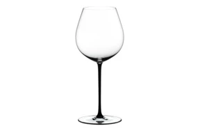 Бокал для красного вина Riedel Fatto a Mano Pinot Noir 738мл, черная ножка, ручная работа, хрусталь