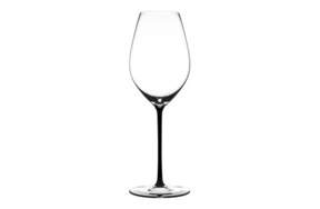 Бокал для шампанского Riedel Fatto a Mano Champagne 459мл, черная ножка, ручная работа, хрусталь