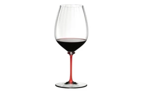 Бокал для красного вина Riedel Fatto a Mano Performance Cabernet/Merlot 834мл, красная ножка, ручная