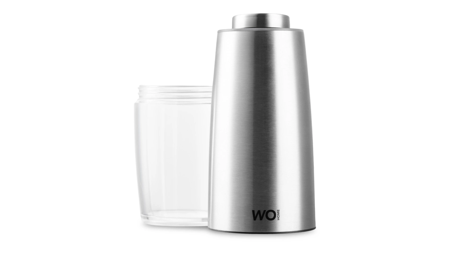 Мельница электрическая для соли и перца WO HOME Loft 19,5 см, подсветка, зарядка USB, п/к