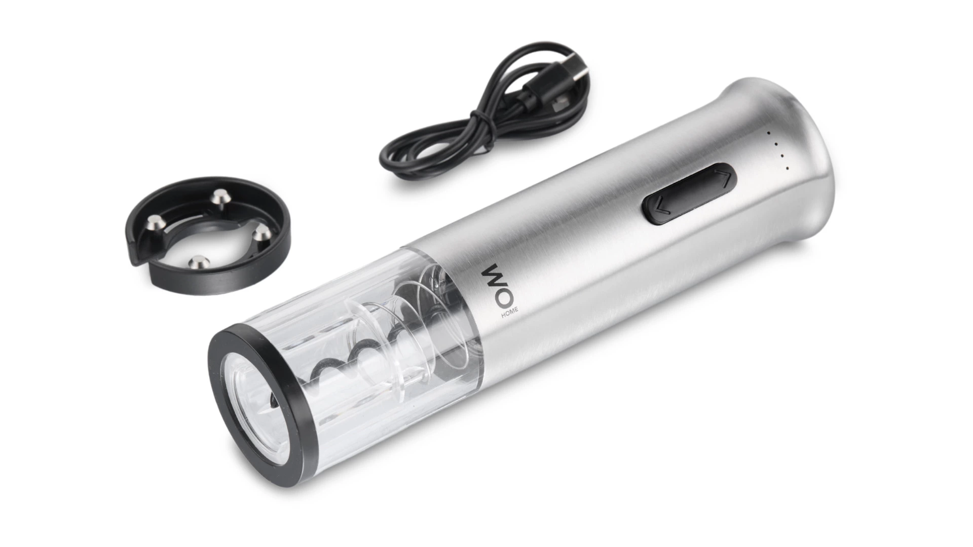Штопор электрический WO HOME Loft, 19 см, зарядка USB, п/к