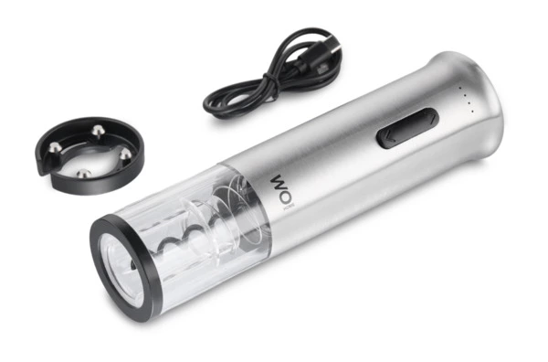 Штопор электрический WO HOME Loft, 19 см, зарядка USB, п/к