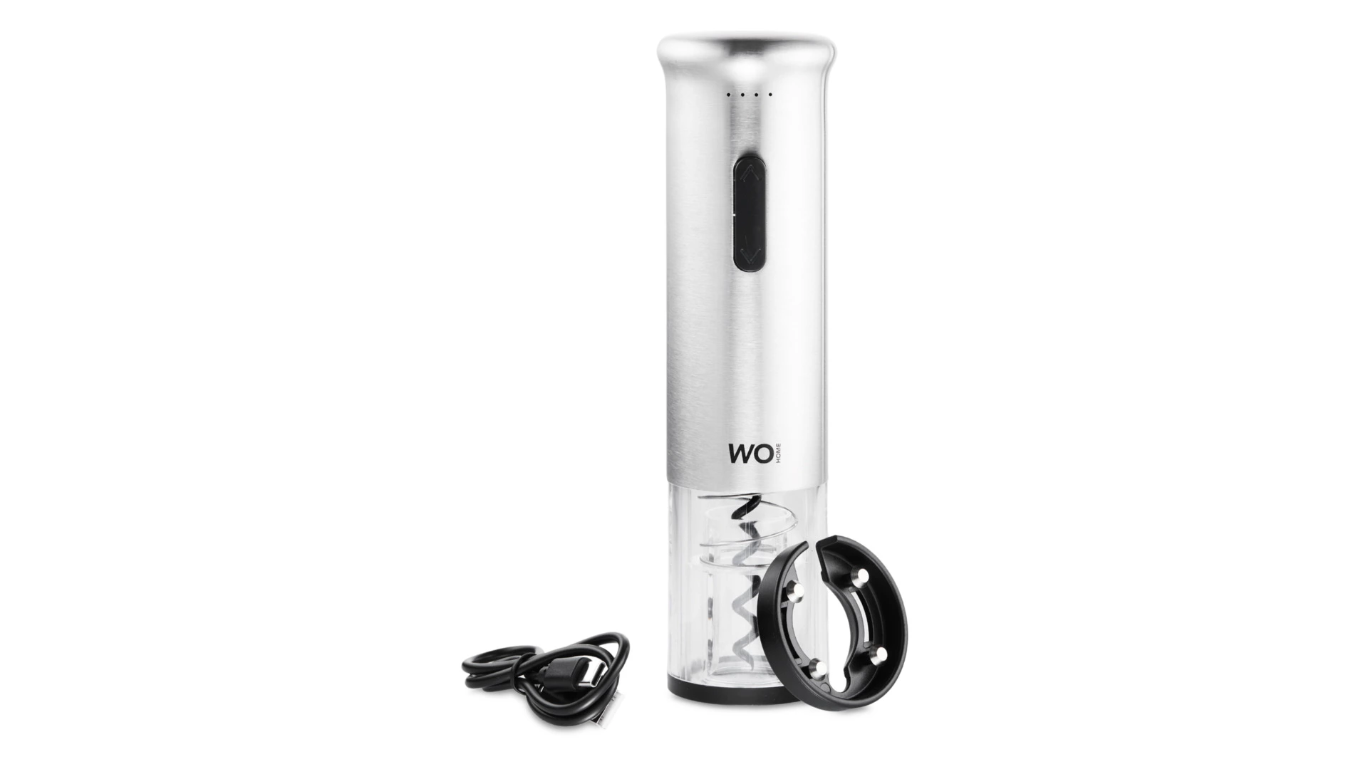 Штопор электрический WO HOME Loft, 19 см, зарядка USB, п/к
