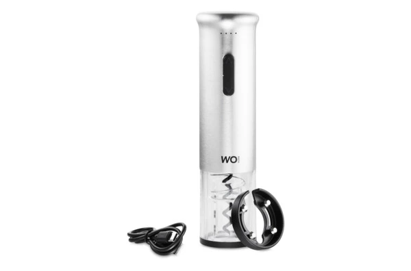 Штопор электрический WO HOME Loft, 19 см, зарядка USB, п/к