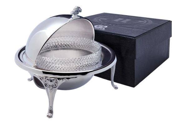 Икорница в футляре АргентА Classic Богема 232,34 г, серебро 925