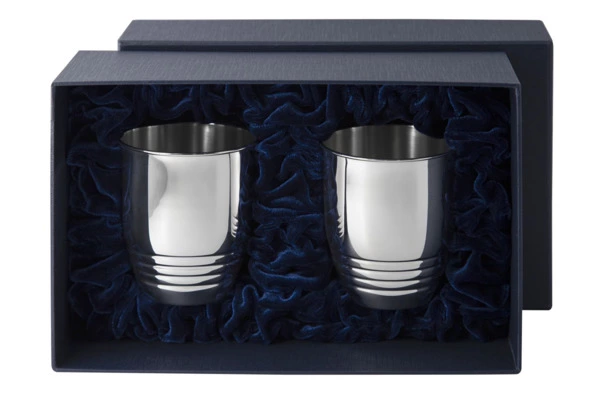 Набор стаканов в футляре АргентА 200 мл, 2 шт, 162,42 г, серебро 925