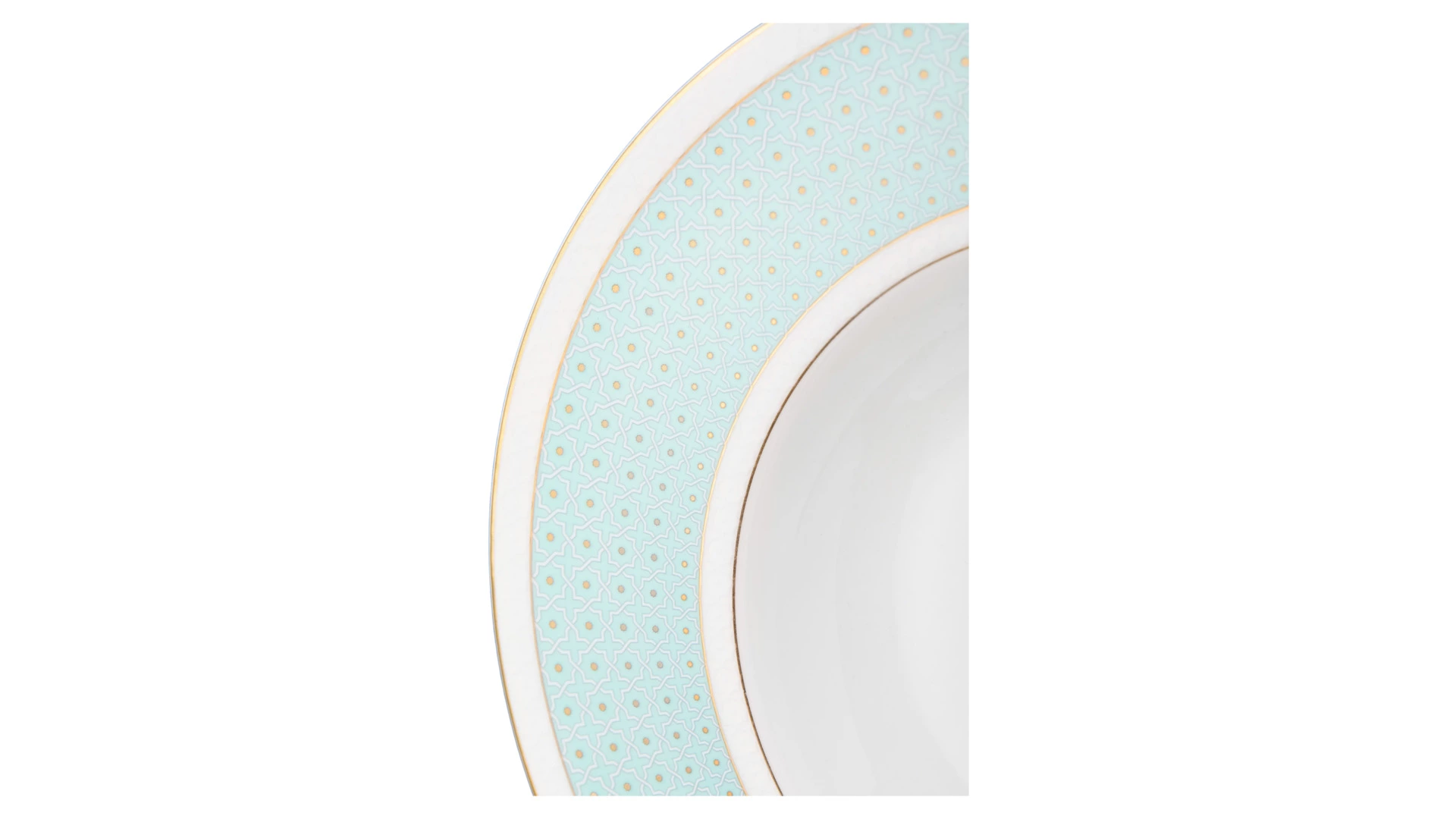 Сервиз столовый Decor de table Бирюза на 6 персон 20 предметов, фарфор костяной, п/к