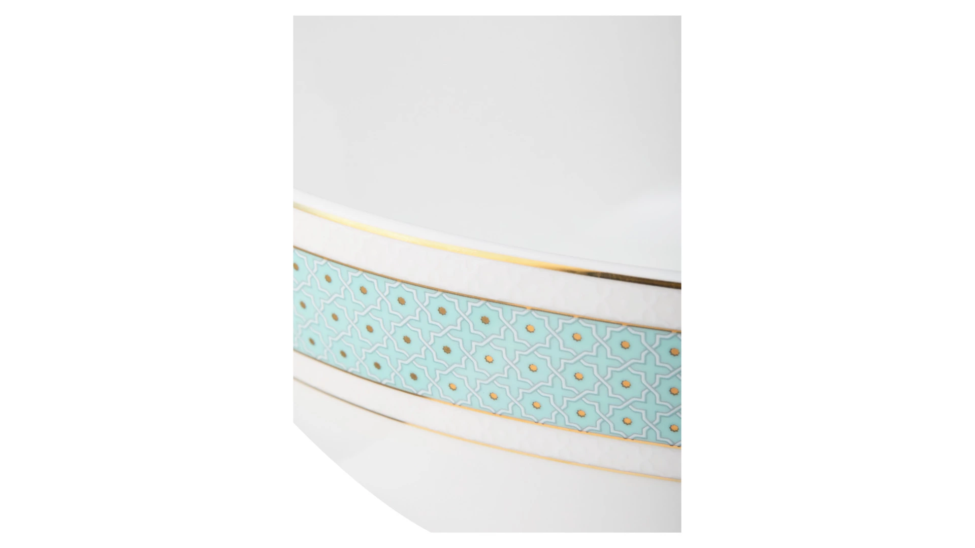 Сервиз столовый Decor de table Бирюза на 6 персон 20 предметов, фарфор костяной, п/к