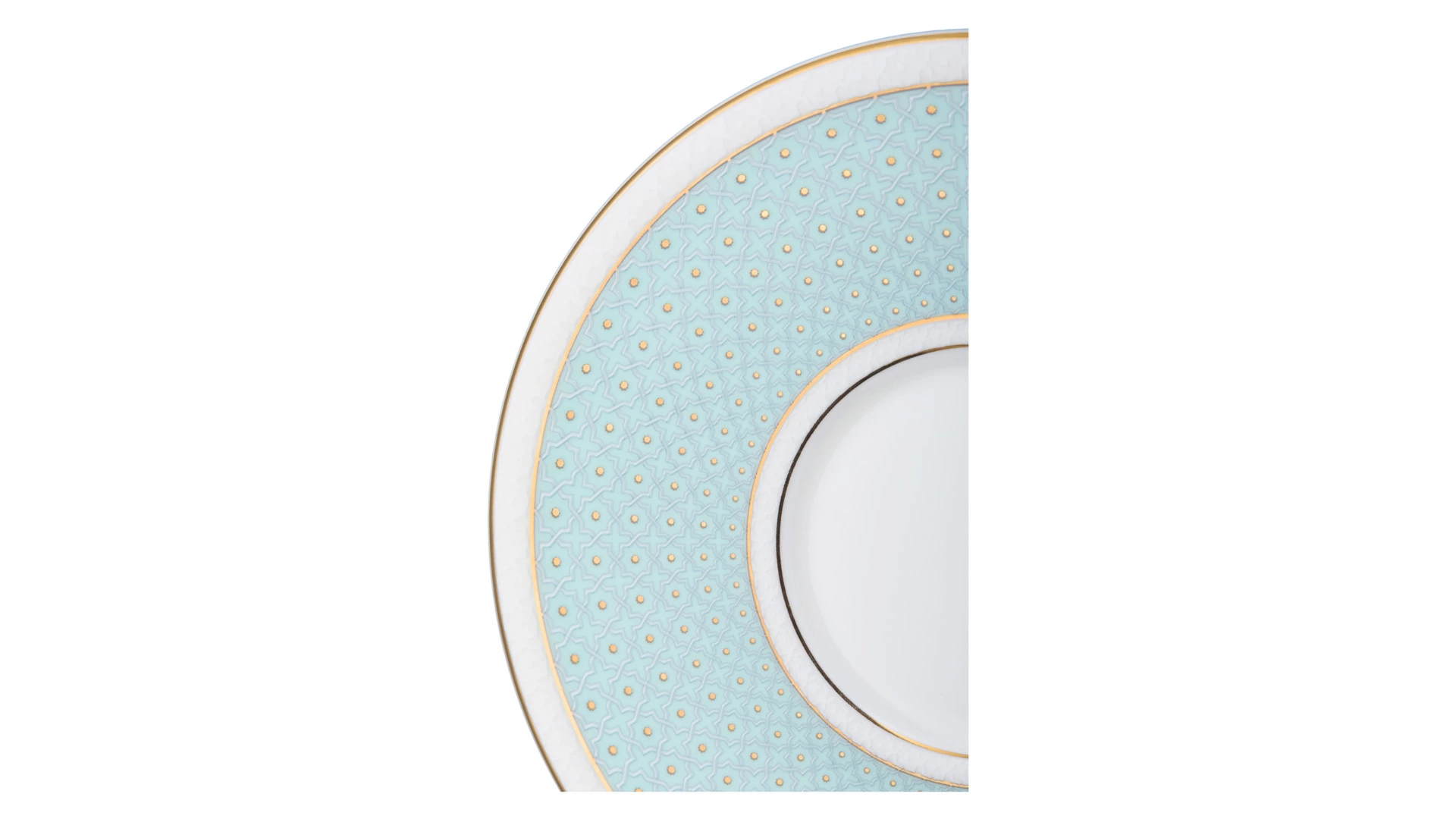 Набор чашек кофейных с блюдцами Decor de table Бирюза 100 мл, 2 шт, фарфор костяной, п/к на магните
