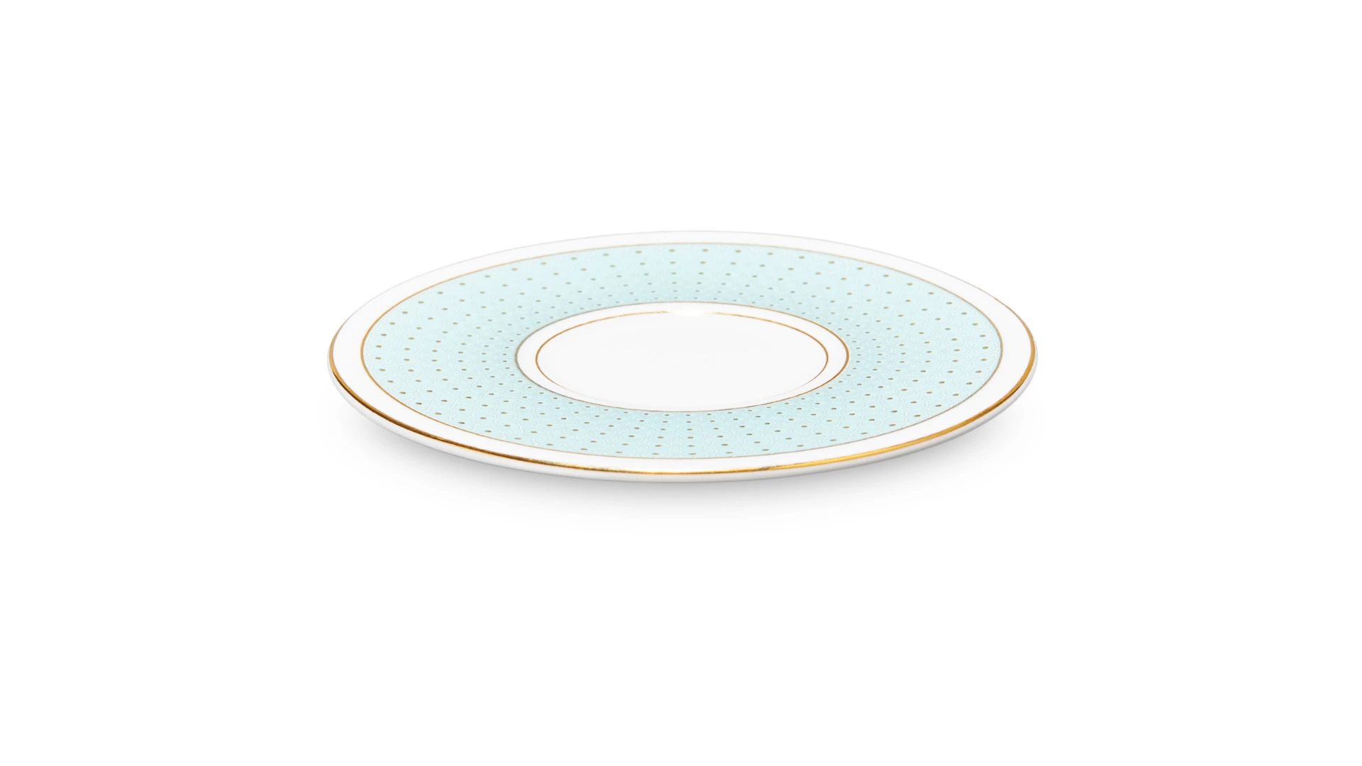 Набор чашек кофейных с блюдцами Decor de table Бирюза 100 мл, 2 шт, фарфор костяной, п/к на магните