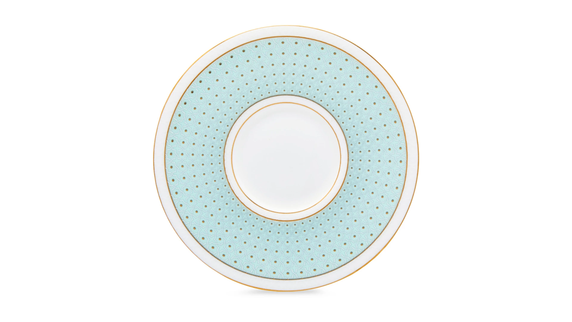 Набор чашек кофейных с блюдцами Decor de table Бирюза 100 мл, 2 шт, фарфор костяной, п/к на магните