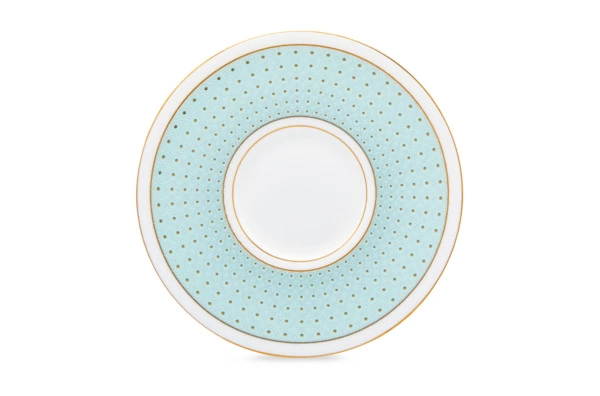 Набор чашек кофейных с блюдцами Decor de table Бирюза 100 мл, 2 шт, фарфор костяной, п/к на магните