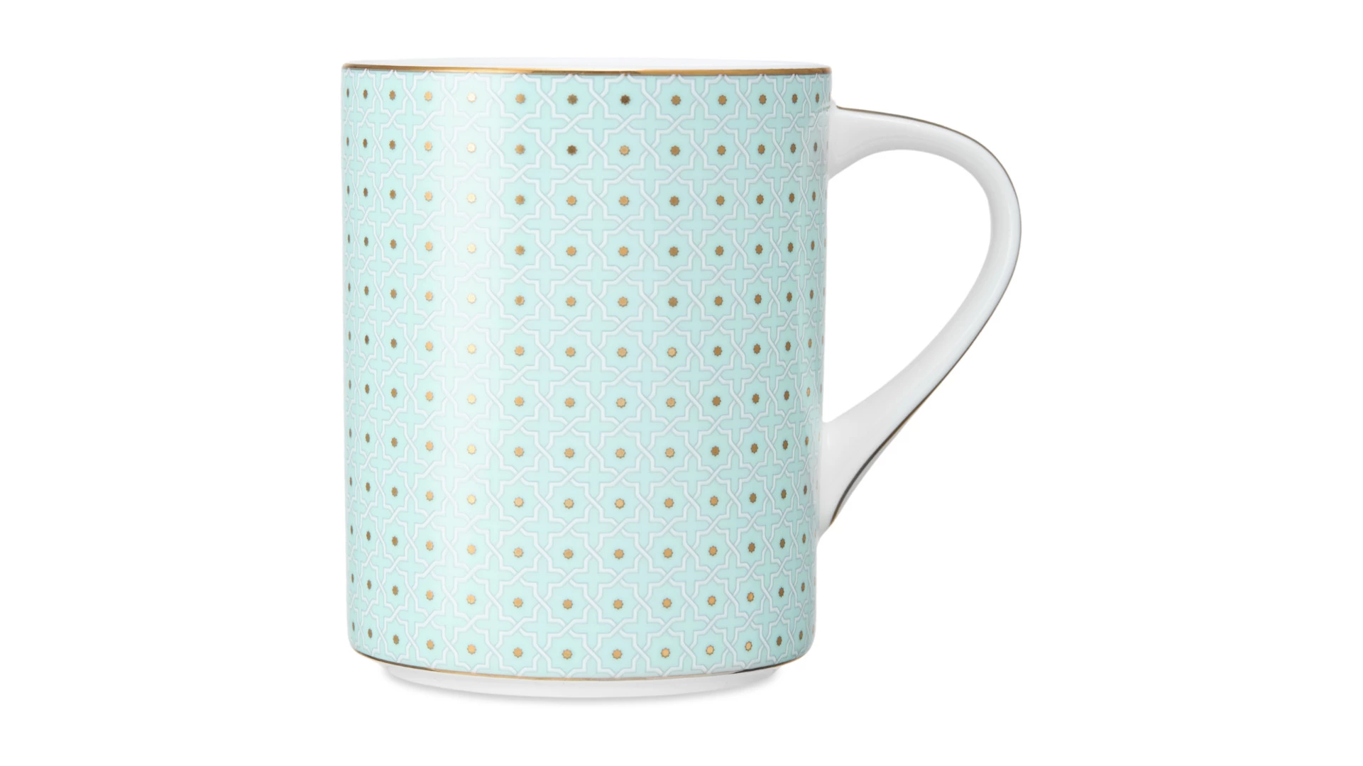 Кружка Decor de table Бирюза 400 мл, фарфор костяной, п/к на магните