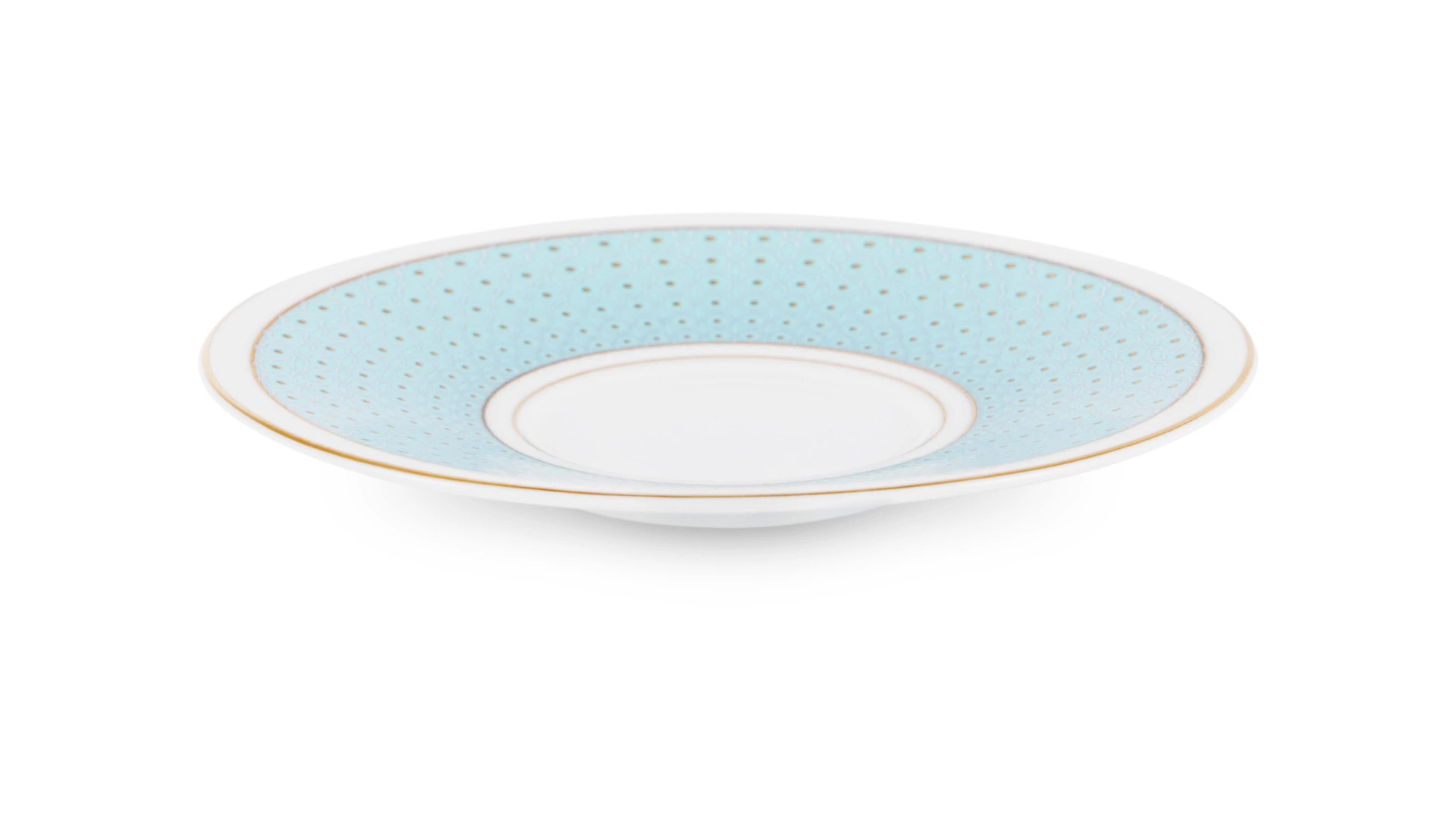 Набор чашек чайных с блюдцами Decor de table Бирюза 280 мл, 2 шт, фарфор костяной, п/к