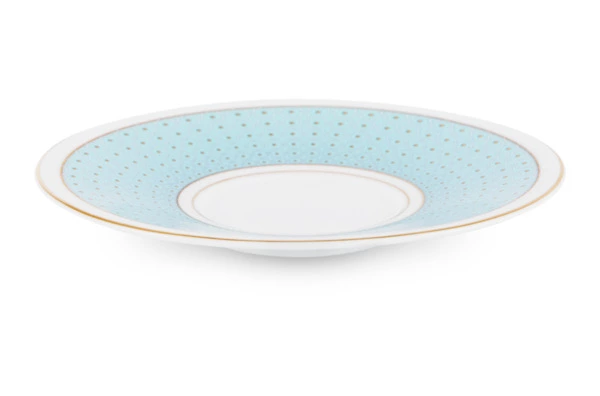Набор чашек чайных с блюдцами Decor de table Бирюза 280 мл, 2 шт, фарфор костяной, п/к