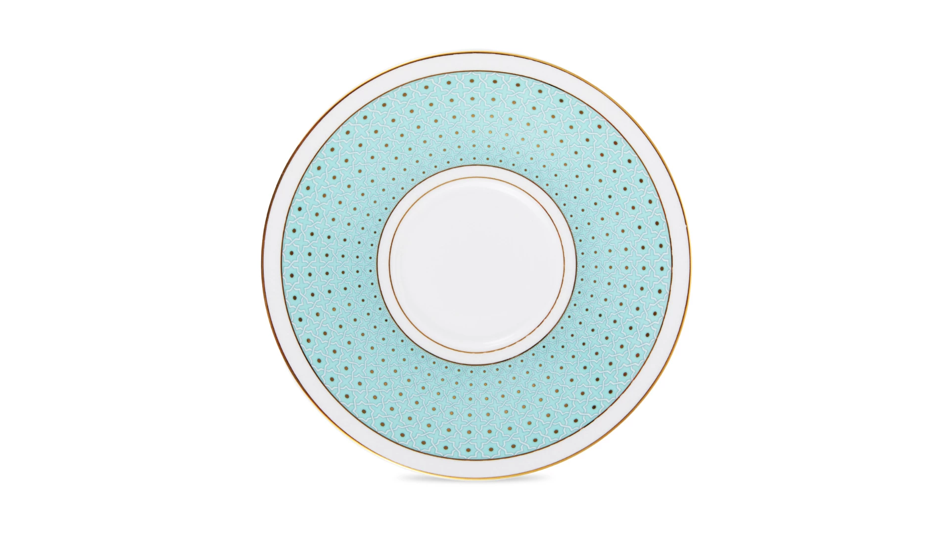 Набор чашек чайных с блюдцами Decor de table Бирюза 280 мл, 2 шт, фарфор костяной, п/к