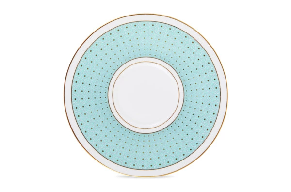 Набор чашек чайных с блюдцами Decor de table Бирюза 280 мл, 2 шт, фарфор костяной, п/к