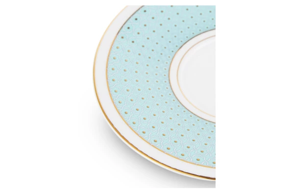 Набор чашек чайных с блюдцами Decor de table Бирюза 280 мл, 2 шт, фарфор костяной, п/к