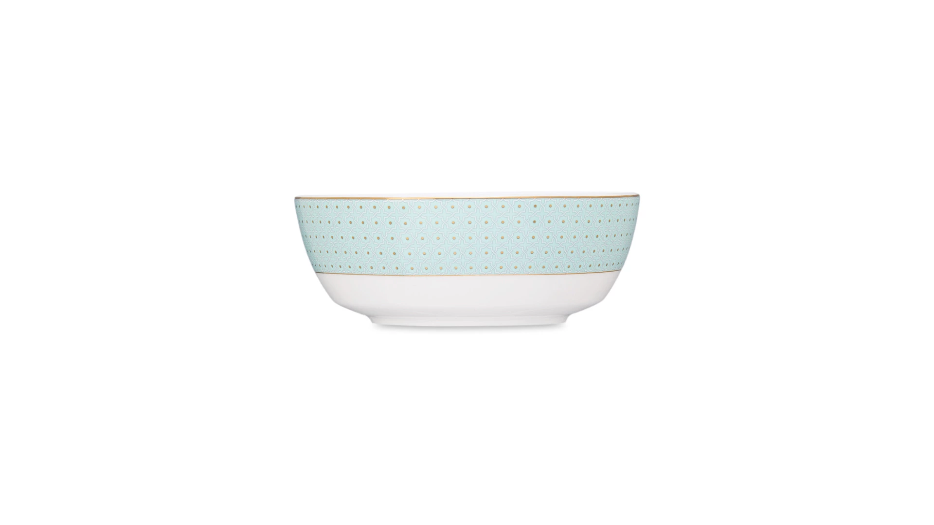 Салатник порционный Decor de table Бирюза 15,5 см, 500 мл, фарфор костяной
