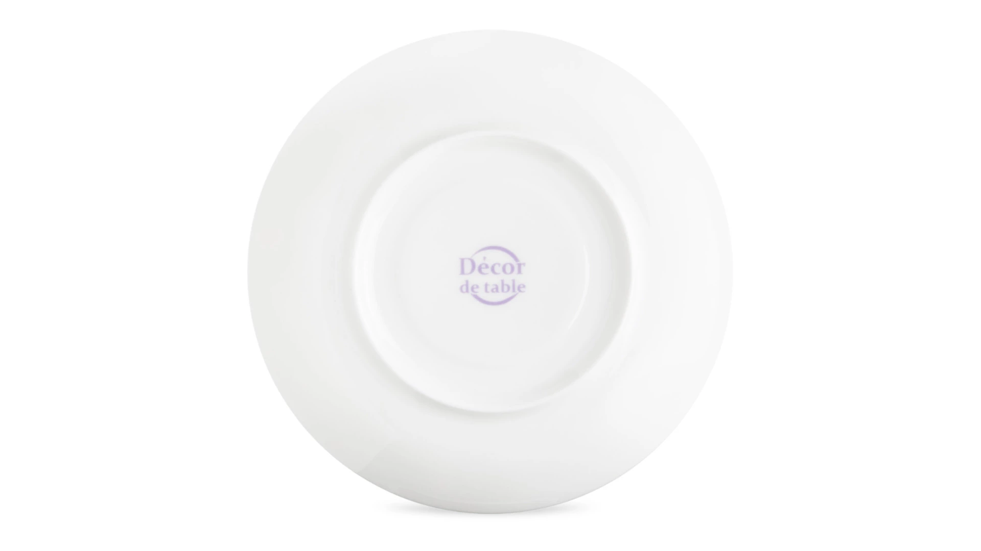 Набор чашек чайных с блюдцем Decor de table Флёр д'Ор 220 мл, 2 шт, фарфор костяной, п/к