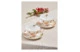 Набор чашек чайных с блюдцем Decor de table Флёр д'Ор 220 мл, 2 шт, фарфор костяной, п/к
