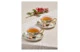 Набор чашек чайных с блюдцем Decor de table Флёр д'Ор 220 мл, 2 шт, фарфор костяной, п/к