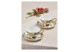 Набор чашек чайных с блюдцем Decor de table Флёр д'Ор 220 мл, 2 шт, фарфор костяной, п/к