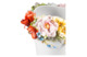 Ваза настольная Delta-X Полевые цветы Праздник 31 см, фарфор, бежевая