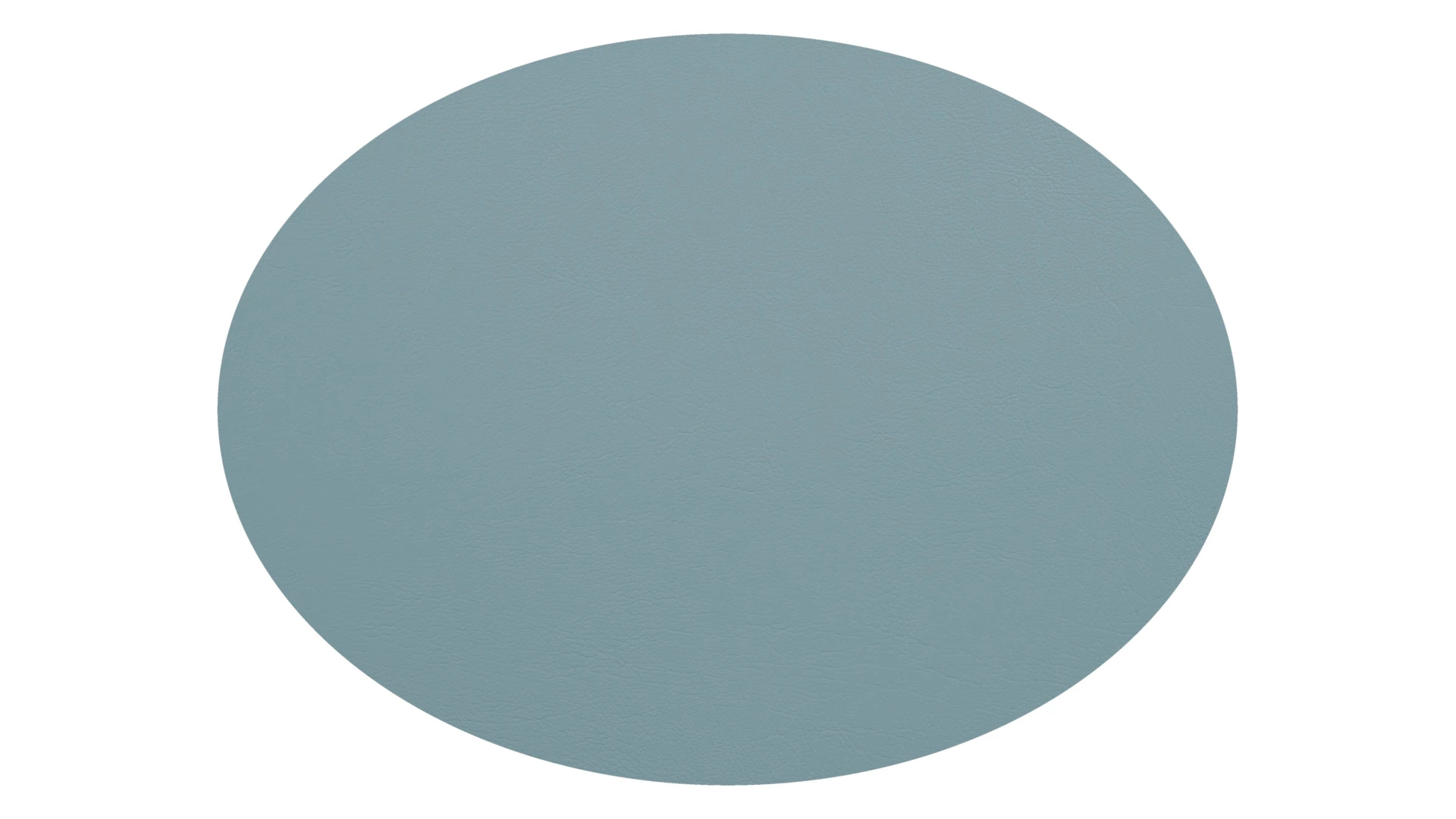 Плейсмат овальный двусторонний ADJ 47,5x35 см, кожа натуральная, небесный, эвкалипт, п/к