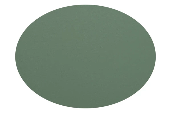 Плейсмат овальный двусторонний ADJ 47,5x35 см, кожа натуральная, небесный, эвкалипт, п/к