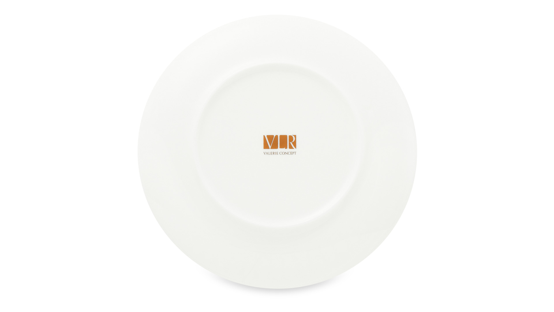 Тарелка закусочная Valerie Concept Алиса 20,6 см, фарфор твердый, белая, п/к
