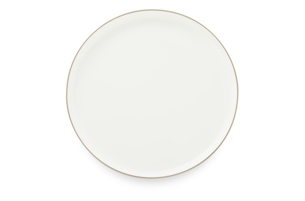 Тарелка обеденная Valerie Concept Экзо 26,1 см, фарфор твердый, белая, п/к