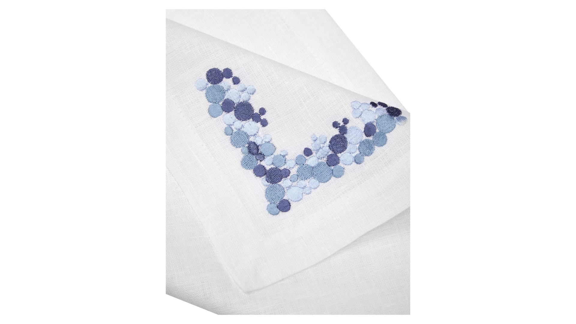 Набор салфеток подстановочных Венизное кружево Шарики 40х40 см, 6 шт, белый с серебром, лен, п/к