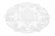Набор салфеток сервировочных с вышивкой Венизное кружево Ангел 30 см, 2 шт, лен, белая, п/к
