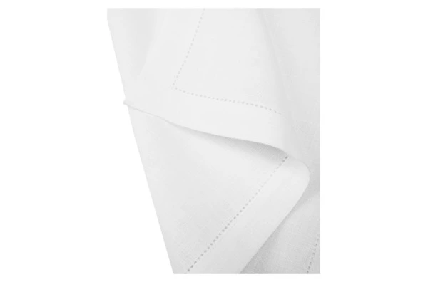 Набор салфеток сервировочных Венизное кружево Розовый венок 40х40 см, 6 шт, лен, белый, п/к