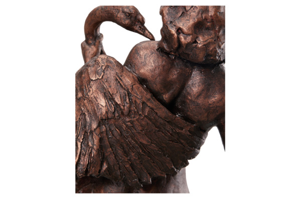 Скульптура ИП Чувашев Леда и лебедь 14х22х36 см, полиуретан, бронзовая, п/к