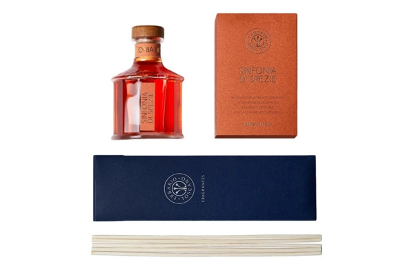 Диффузор Erbario Sinfonia Di Spezie Симфония Специй 100 мл, стекло, оранжевый, п/к