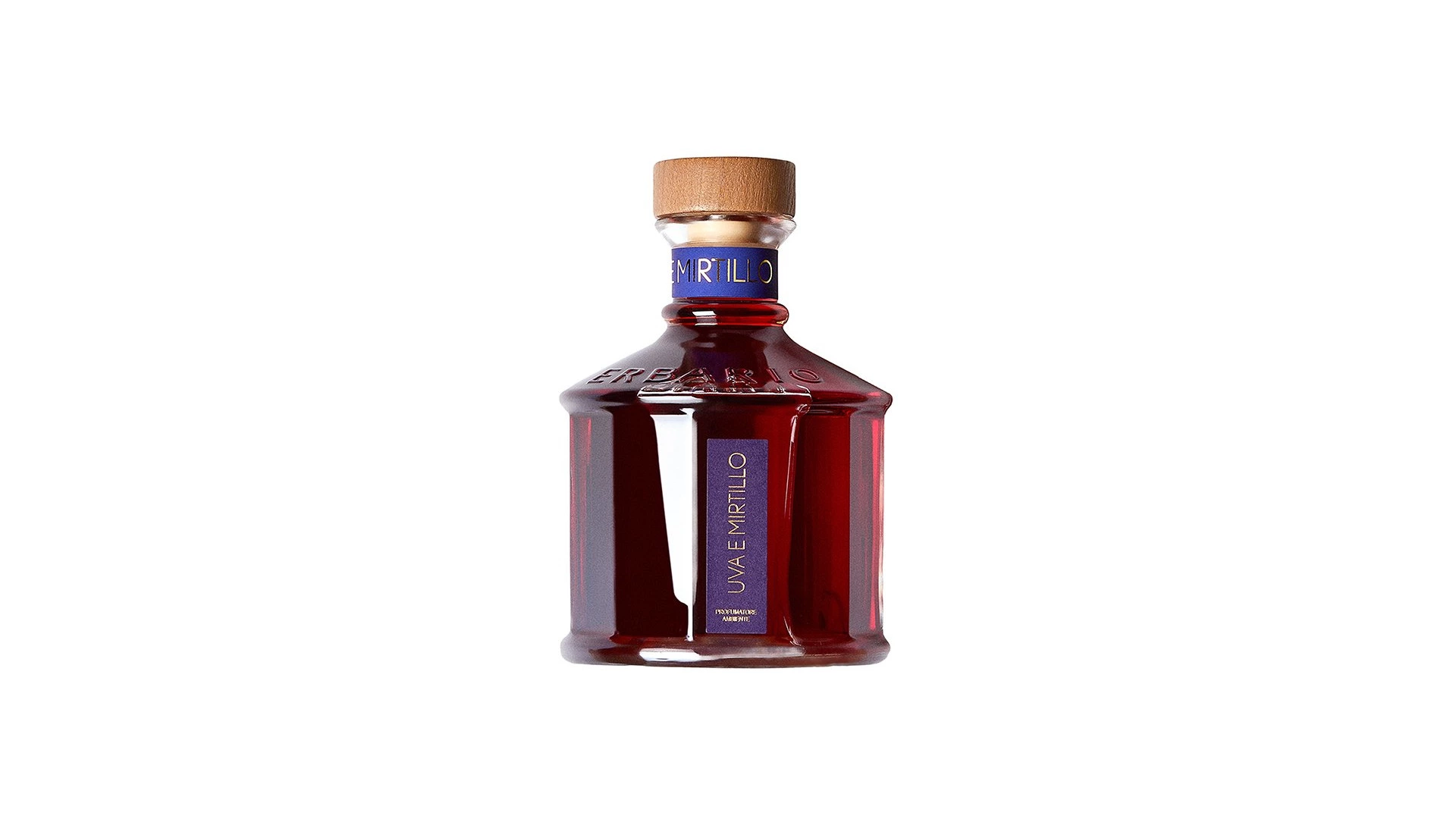 Диффузор Erbario Uva E Mirtillo Виноград И Черника 100 мл, стекло, бордовый, п/к