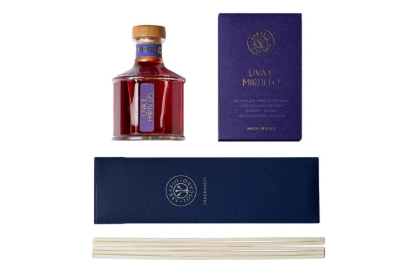 Диффузор Erbario Uva E Mirtillo Виноград И Черника 250 мл, стекло, бордовый, п/к