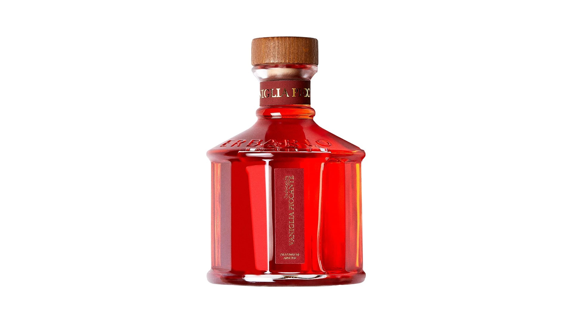 Диффузор Erbario Vaniglia Piccante Пикантная Ваниль 250 мл, стекло, красный, п/к