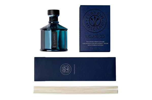 Диффузор Erbario Il Classico Классика 500 мл, стекло, синий, п/к