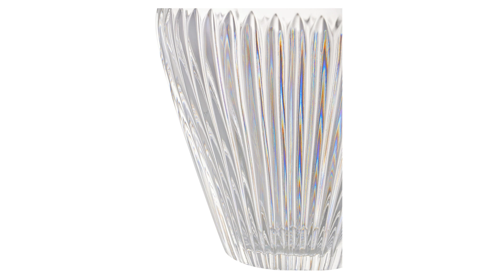 Ваза настольная Decor de table Дефанс 25 см, хрусталь, прозрачная