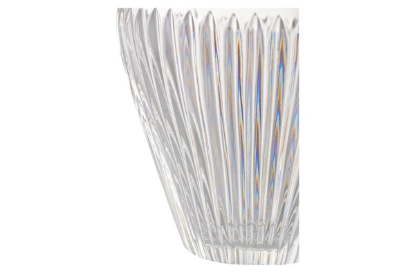 Ваза настольная Decor de table Дефанс 25 см, хрусталь, прозрачная