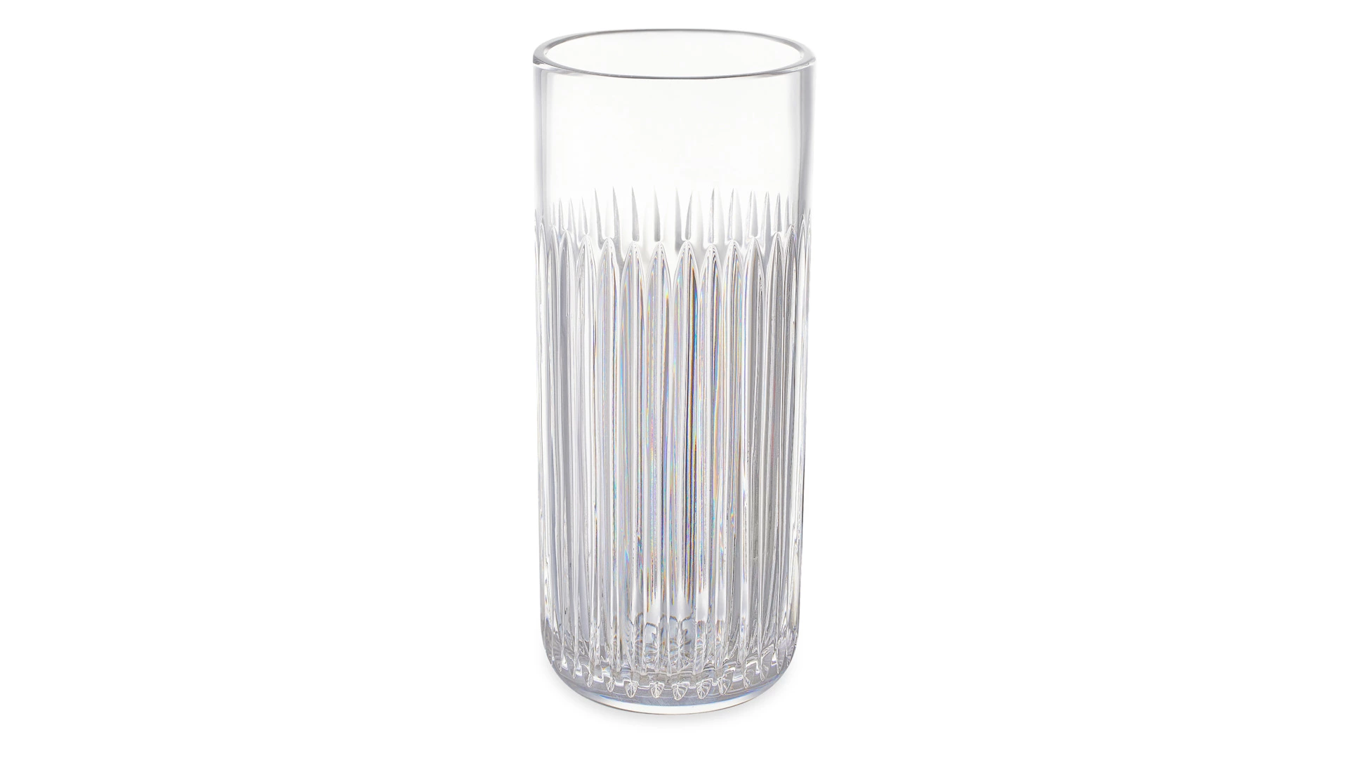 Ваза настольная Decor de table Дефанс 25,4 см, хрусталь, прозрачная