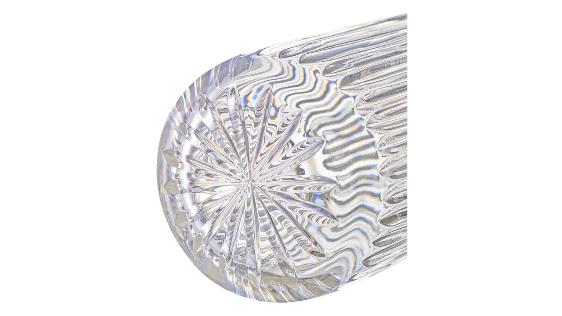 Ваза настольная Decor de table Дефанс 25,4 см, хрусталь, прозрачная
